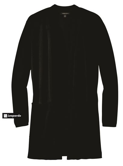 Picture of Women's Open Front Long Sweater (Black)