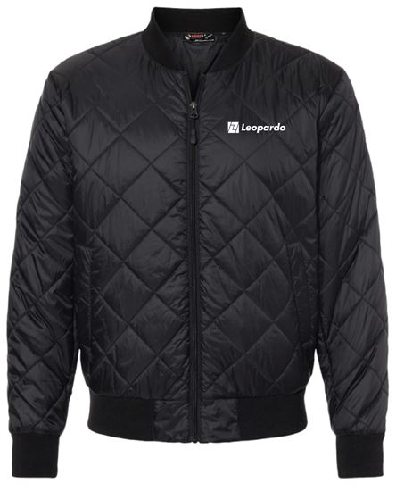 Picture of Men's Quilted Packable Bomber Jacket (Black)