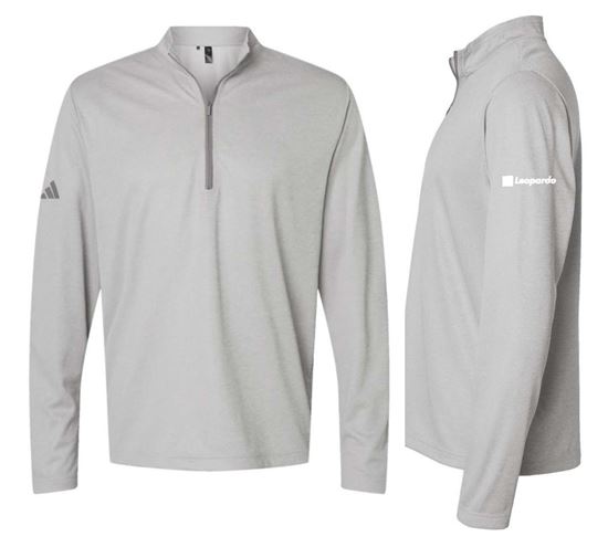 Picture of Men's Adidas Space Dyed Quarter Zip (Gray)