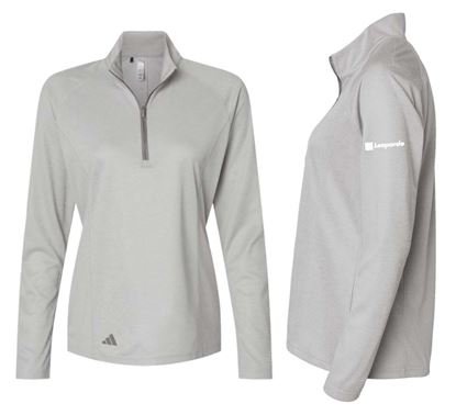 Picture of Women's Adidas Space Dyed Quarter Zip (Gray)