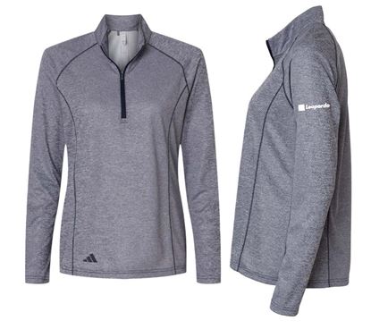 Picture of Women's Adidas Space Dyed Quarter Zip (Navy)