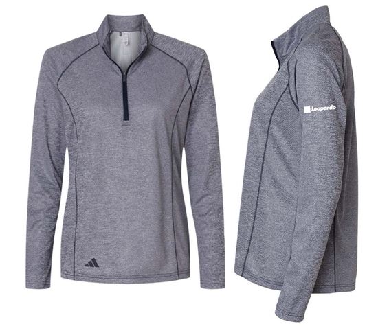 Picture of Women's Adidas Space Dyed Quarter Zip (Navy)