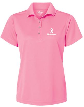Picture of Women's Performance Mini Mesh Polo (Charity Pink)